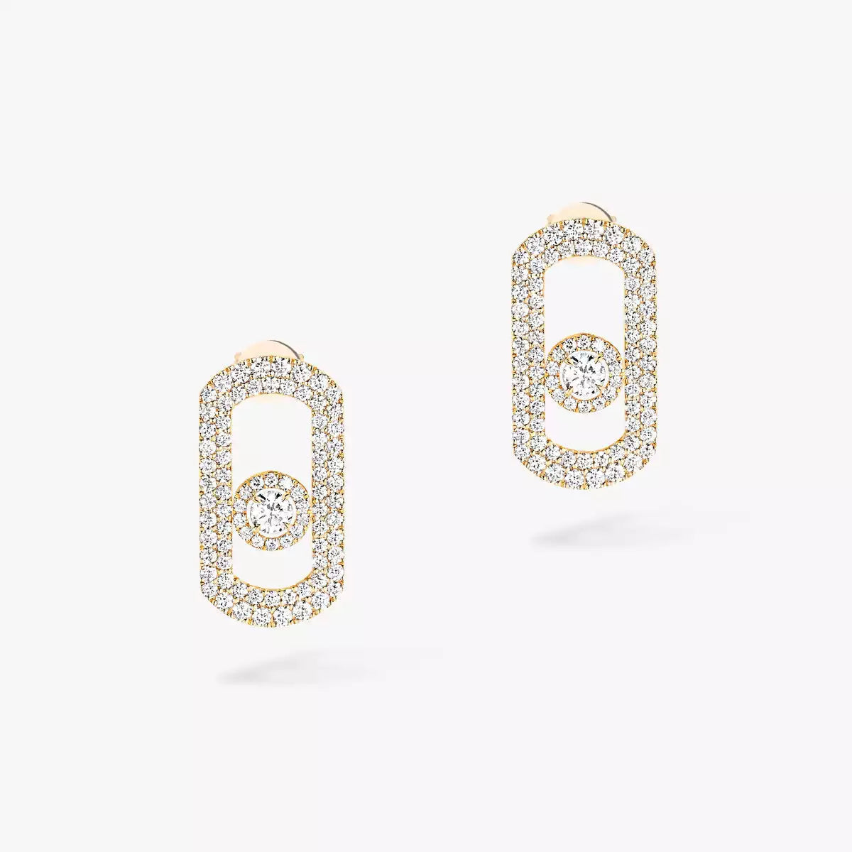 [Twinkle jewelrys]So Move Pave_-Set Diamond Earrings in Silver