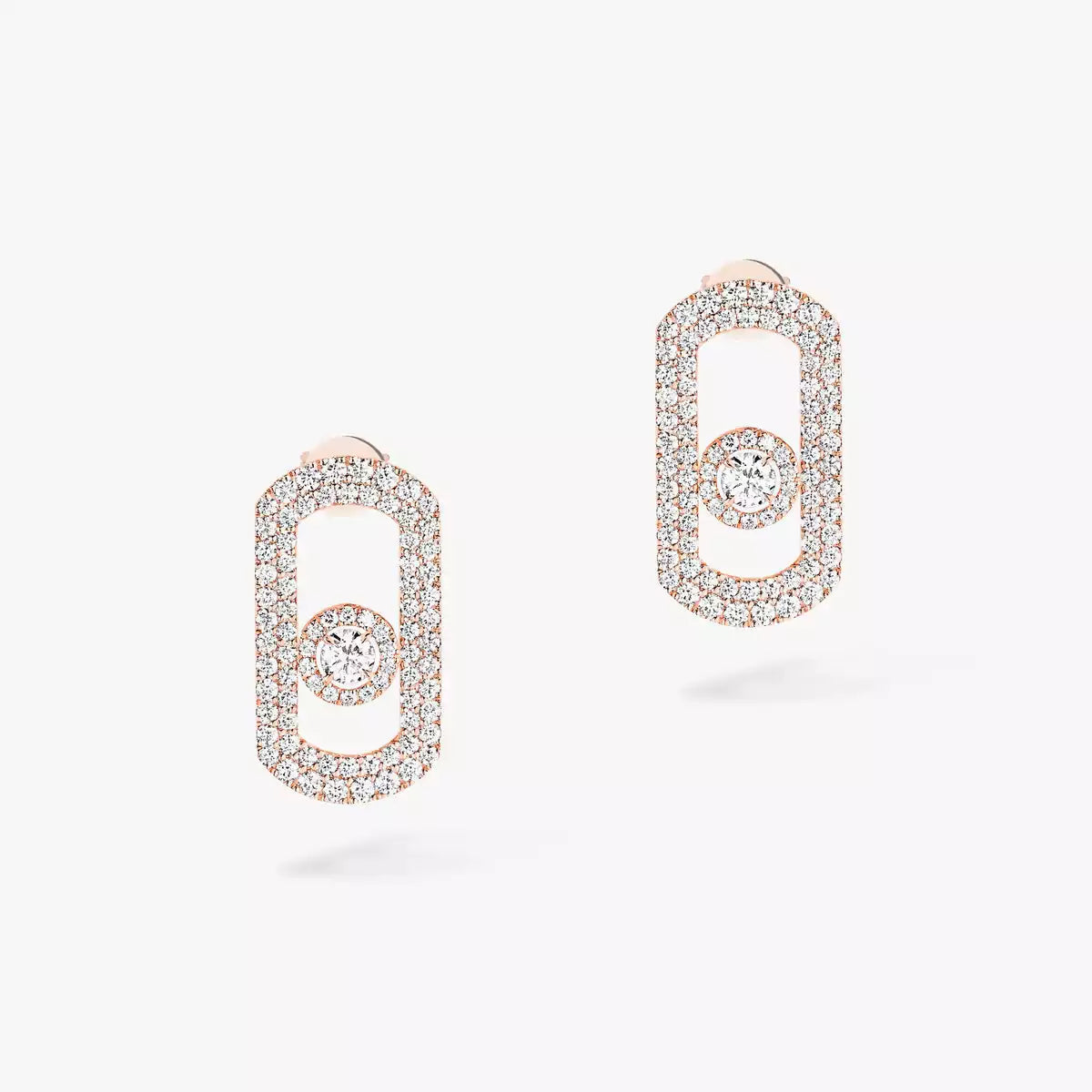 [Twinkle jewelrys]So Move Pave_-Set Diamond Earrings in Silver