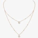 [Twinkle jewelrys]MY TWIN 2 ROW DIAMOND NECKLACE