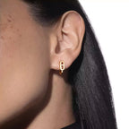 [Twinkle jewelrys]Diamond Mini Hoop Earrings Move Classique