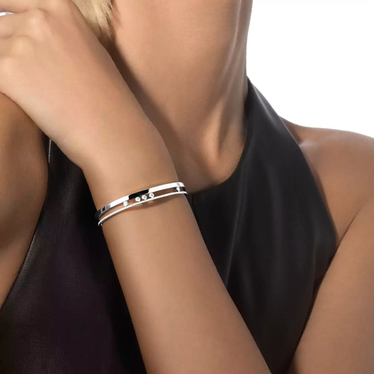 [Twinkle jewelrys]Move Romane Diamond Bangle Bracelet