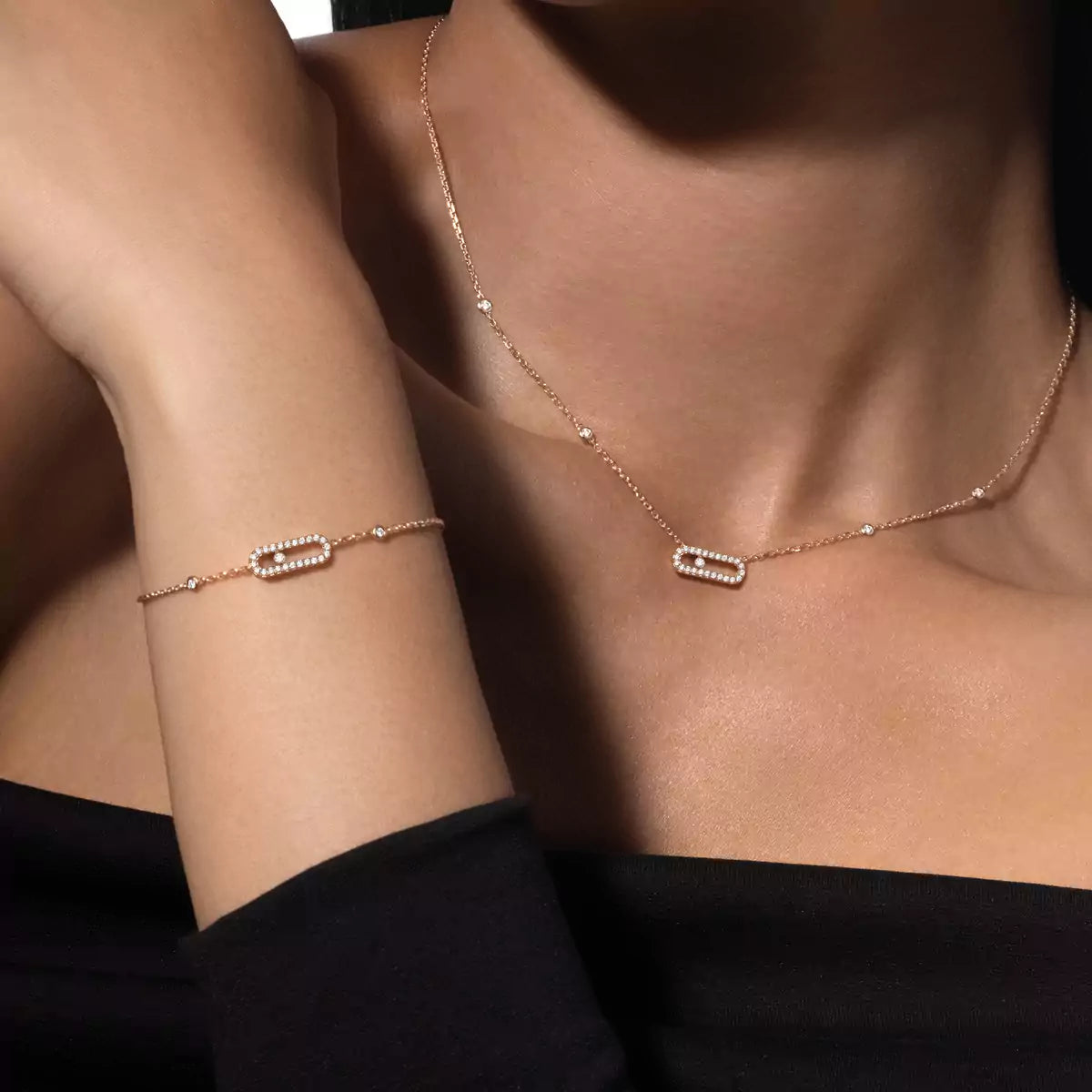[Twinkle jewelrys]Diamond Necklace Move Uno