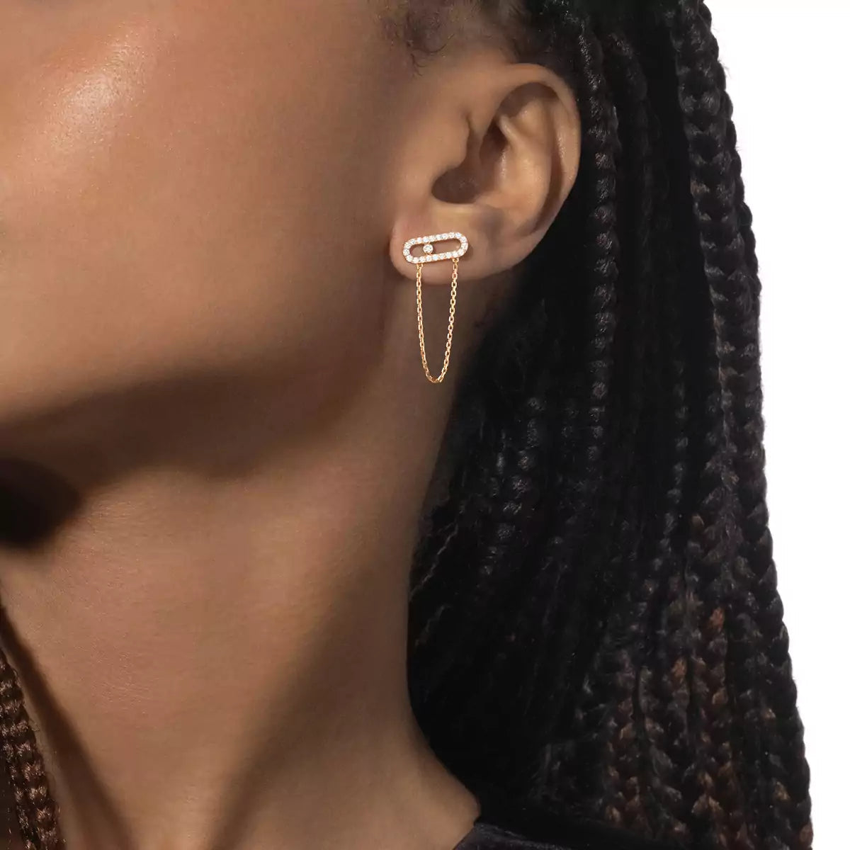 [Twinkle jewelrys]Move Uno Diamond Earrings