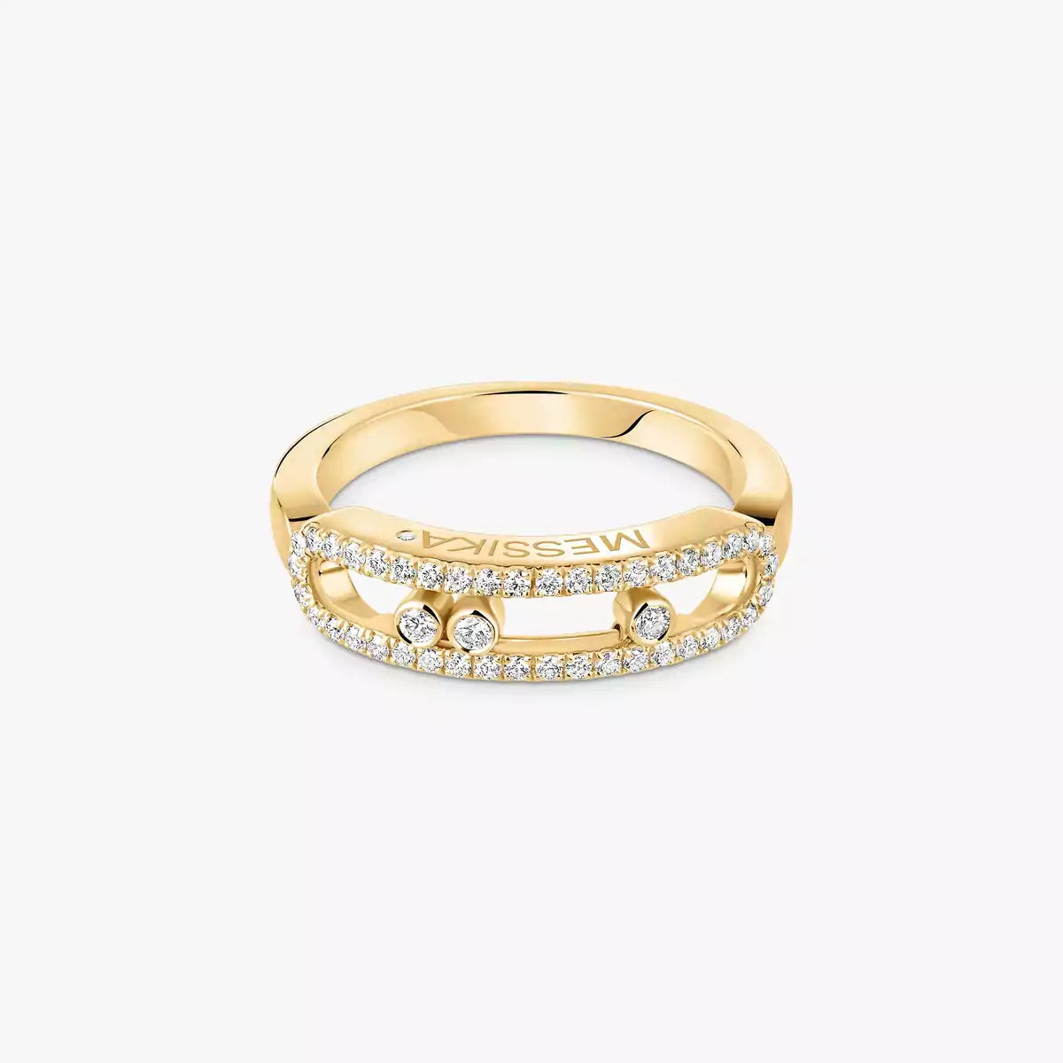 [Twinkle jewelrys] Baby Move Gold Diamond Pave_ Ring