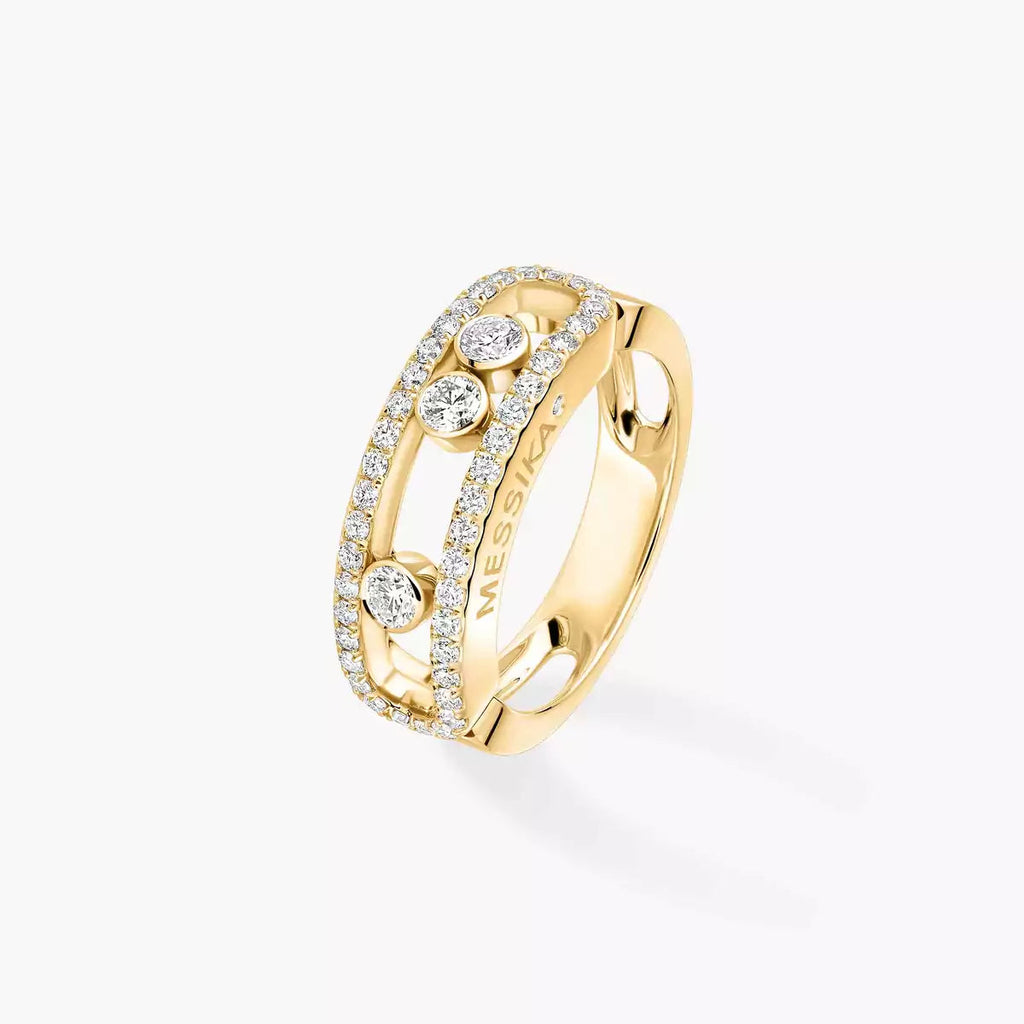 [Twinkle jewelrys] Move Gold Diamond Pave_ Ring