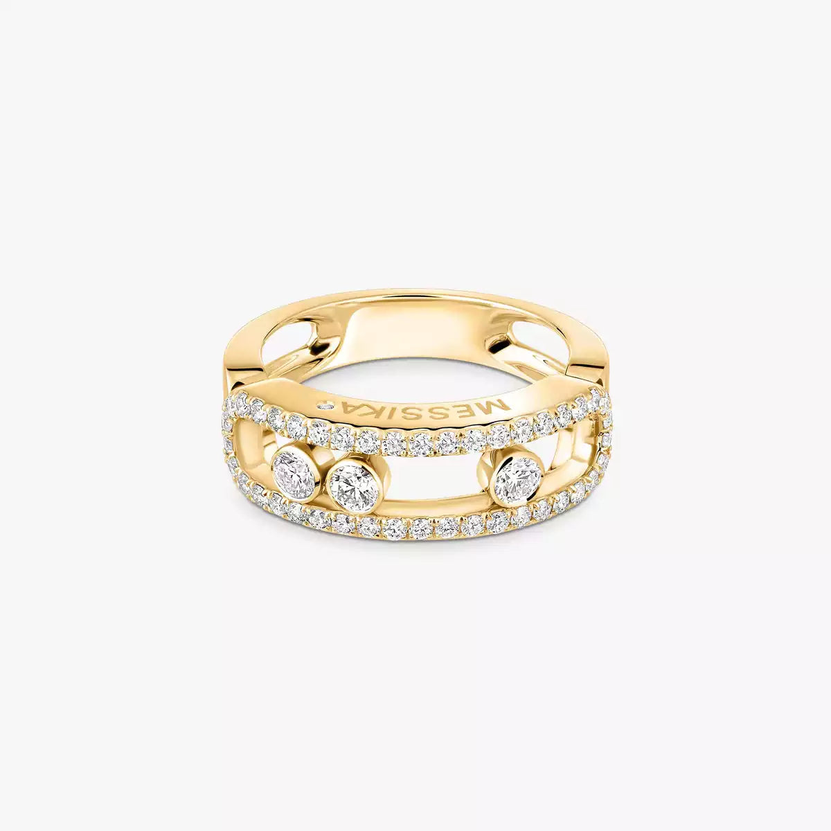 [Twinkle jewelrys] Move Gold Diamond Pave_ Ring
