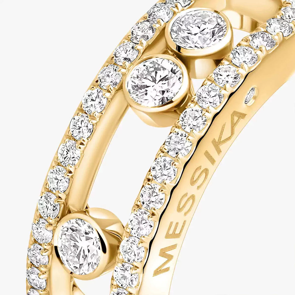 [Twinkle jewelrys] Move Gold Diamond Pave_ Ring