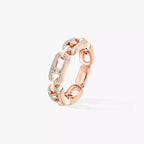[Twinkle jewelrys]Move Link Pave_-Set Diamond Ring in Gold
