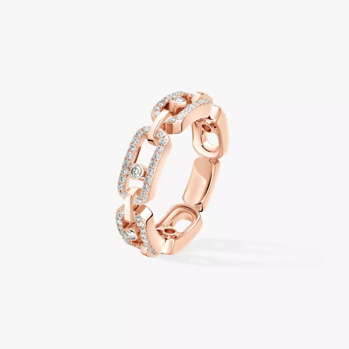 [Twinkle jewelrys]Move Link Pave_-Set Diamond Ring in Gold