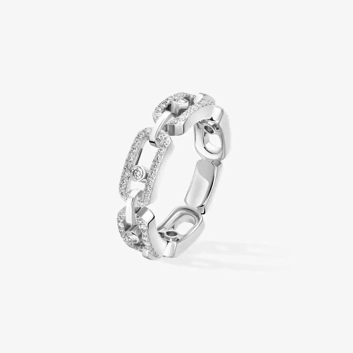 [Twinkle jewelrys]Move Link Pave_-Set Diamond Ring in Gold