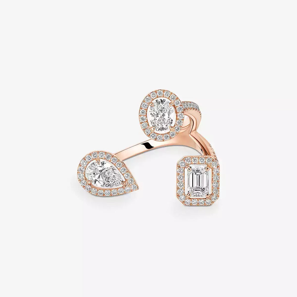 [[Twinkle jewelrys] Diamond Ring 0,25ct My Twin Trilogy