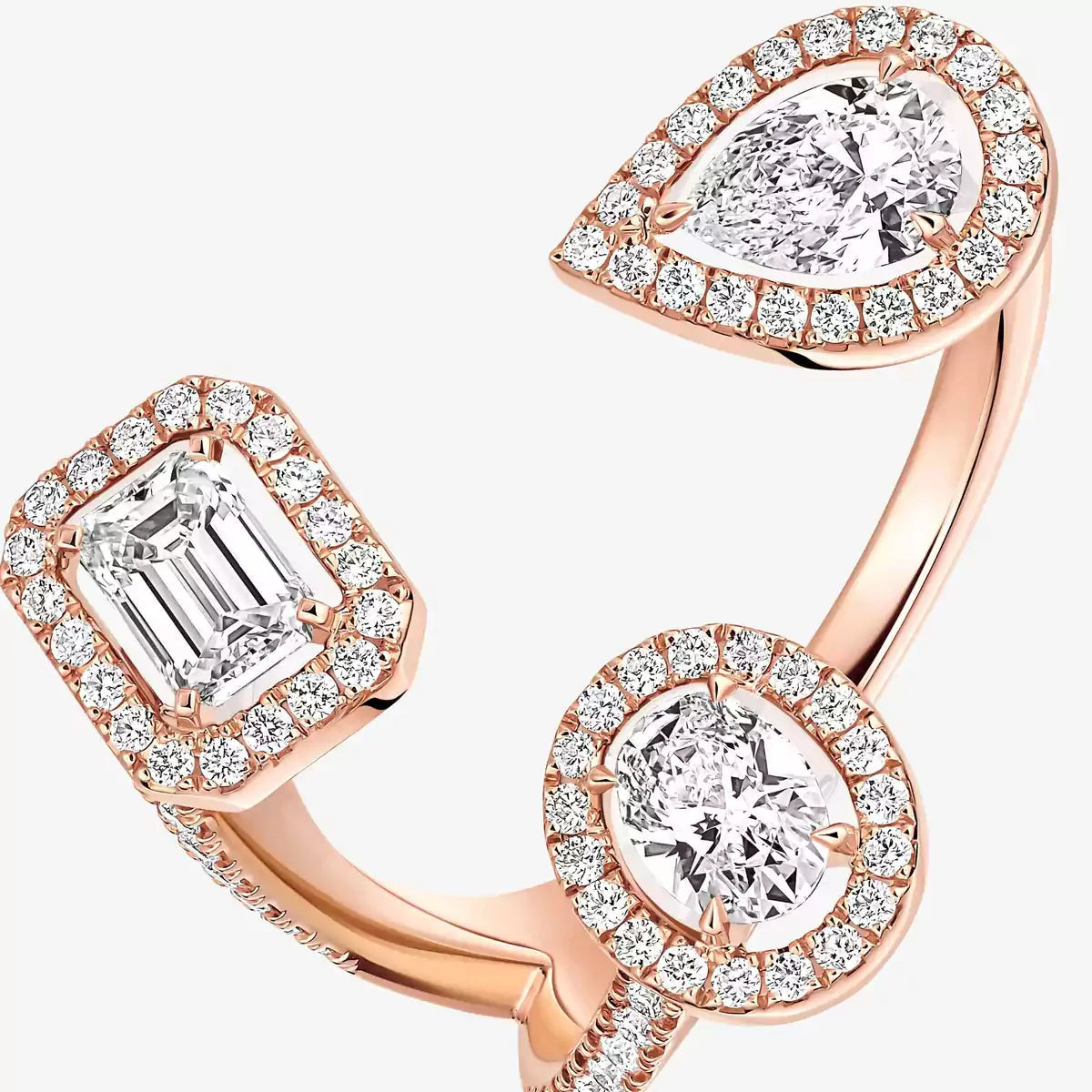 [[Twinkle jewelrys] Diamond Ring 0,25ct My Twin Trilogy