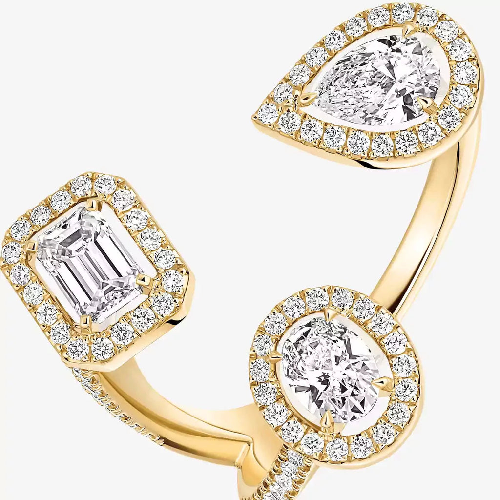 [[Twinkle jewelrys] Diamond Ring 0,25ct My Twin Trilogy
