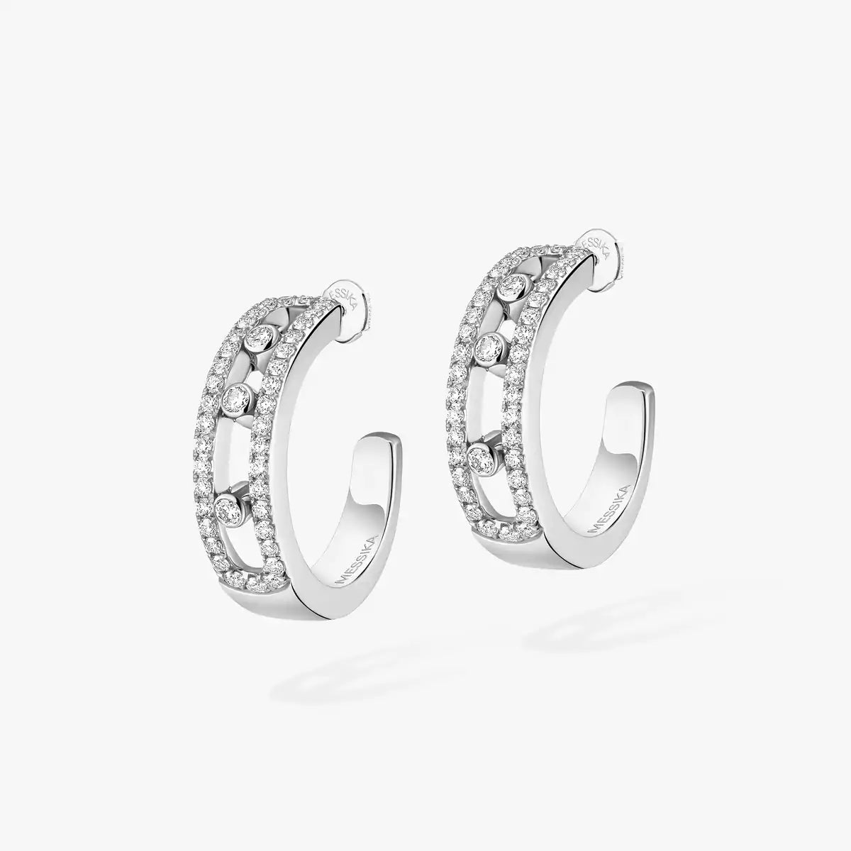 [Twinkle jewelrys]Diamond Pave_ Hoop Earrings Move