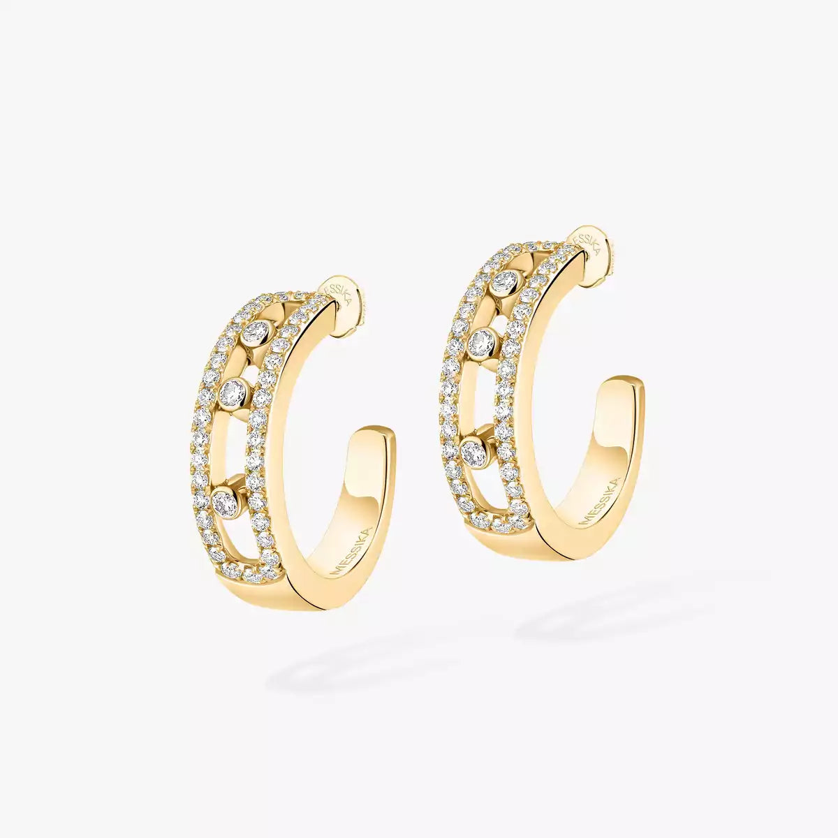 [Twinkle jewelrys]Diamond Pave_ Hoop Earrings Move