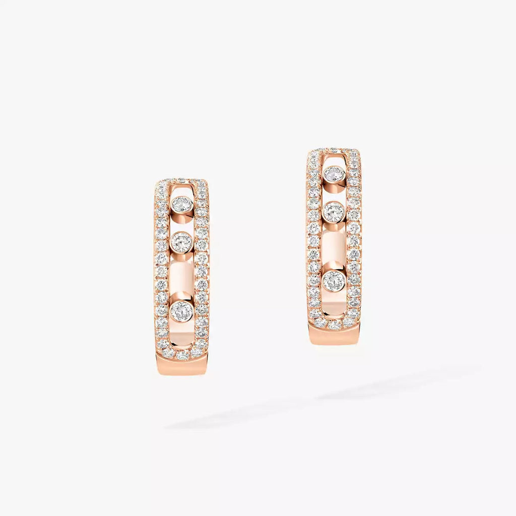 [Twinkle jewelrys]Diamond Pave_ Hoop Earrings Move