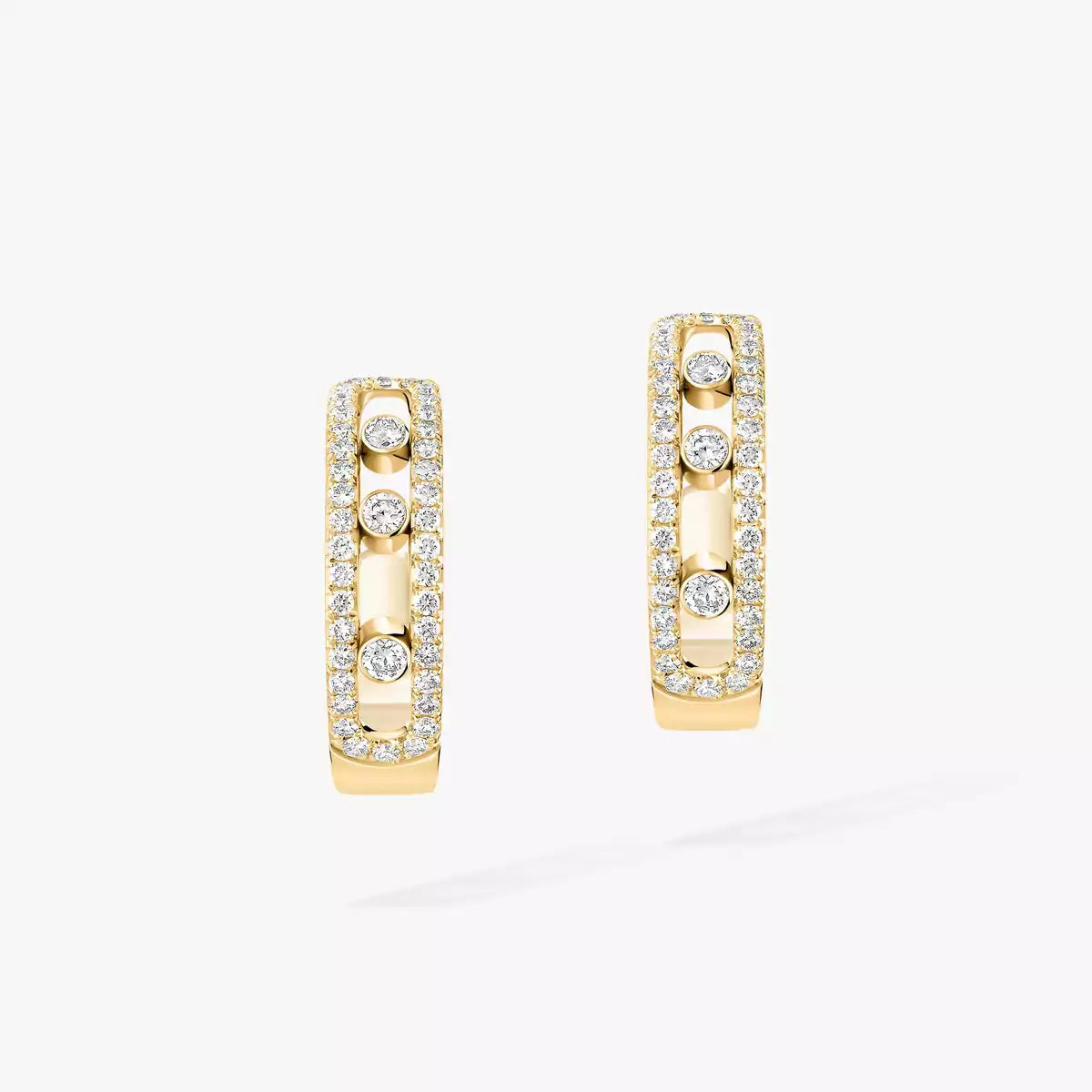 [Twinkle jewelrys]Diamond Pave_ Hoop Earrings Move
