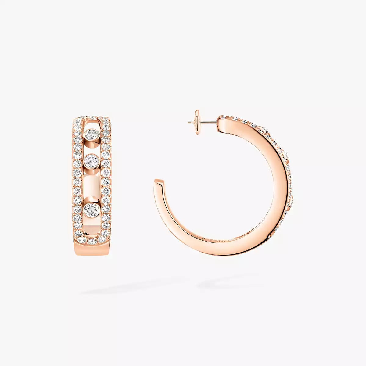 [Twinkle jewelrys]Diamond Pave_ Hoop Earrings Move