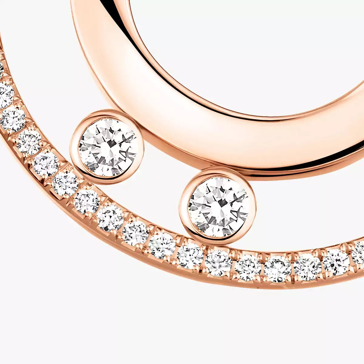 [Twinkle jewelrys]Move Romane Small Diamond Hoop Earrings