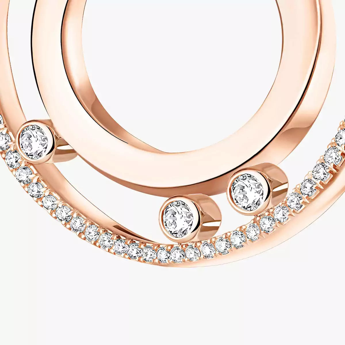 [Twinkle jewelrys]Move Romane Small Diamond Hoop Earrings