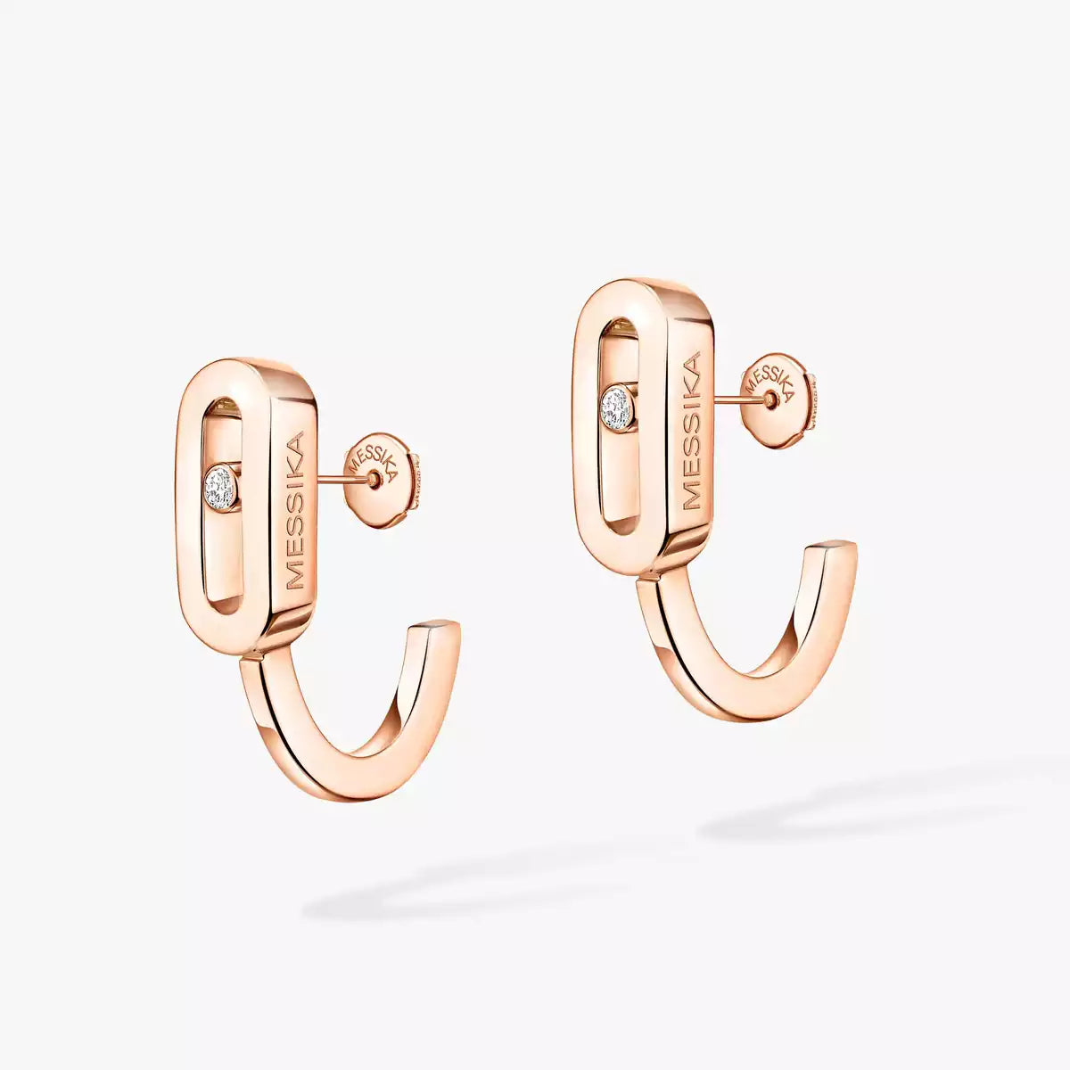 [Twinkle jewelrys]Diamond Mini Hoop Earrings Move Classique