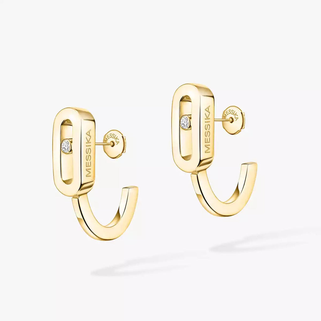[Twinkle jewelrys]Diamond Mini Hoop Earrings Move Classique