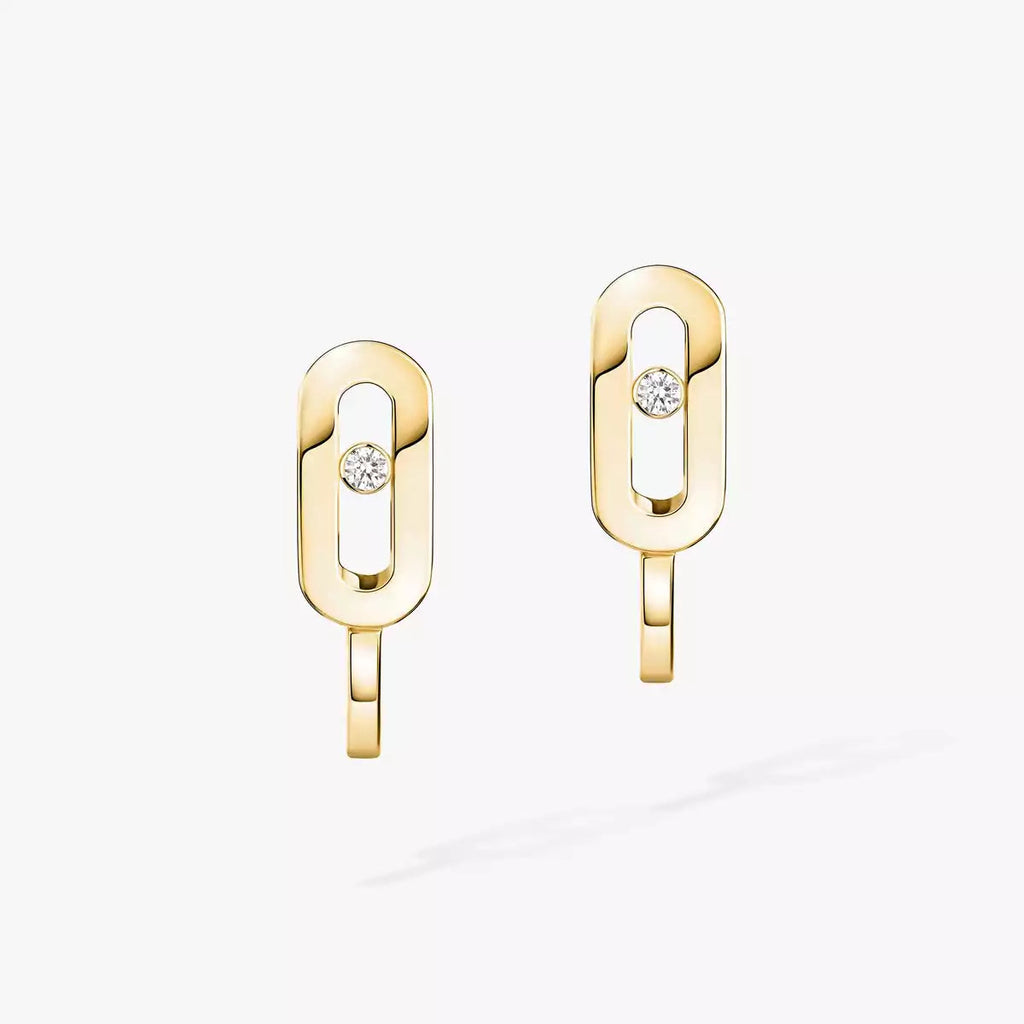 [Twinkle jewelrys]Diamond Mini Hoop Earrings Move Classique