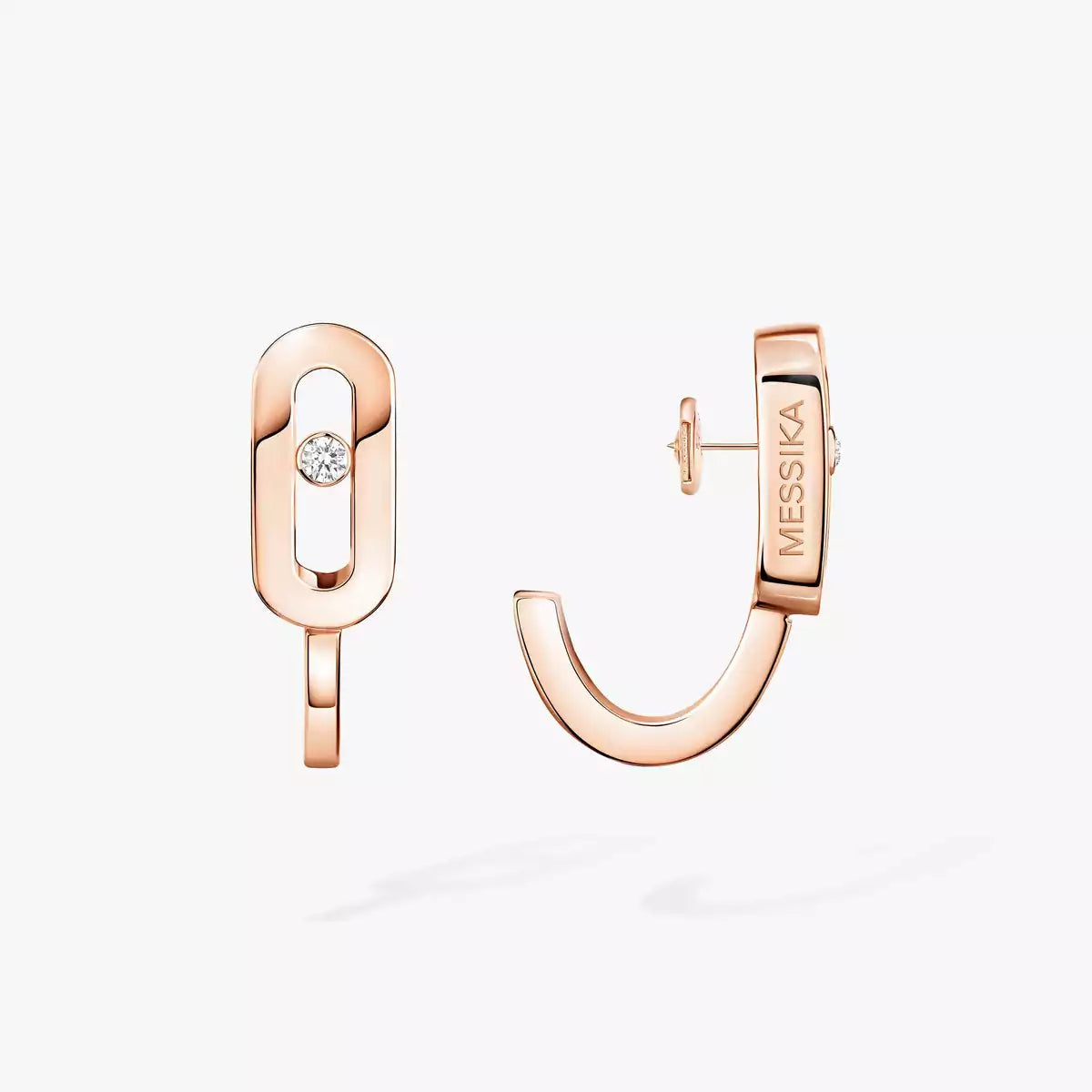 [Twinkle jewelrys]Diamond Mini Hoop Earrings Move Classique