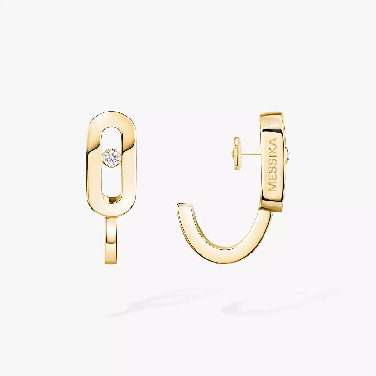 [Twinkle jewelrys]Diamond Mini Hoop Earrings Move Classique