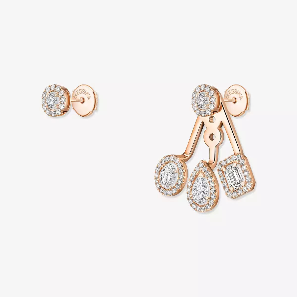 [Twinkle jewelrys] My Twin Trio  Diamond Earrings