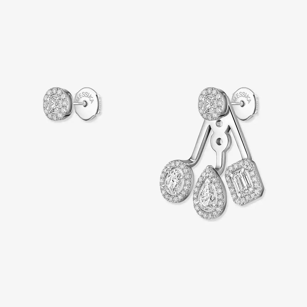 [Twinkle jewelrys] My Twin Trio  Diamond Earrings