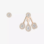 [Twinkle jewelrys] My Twin Trio  Diamond Earrings