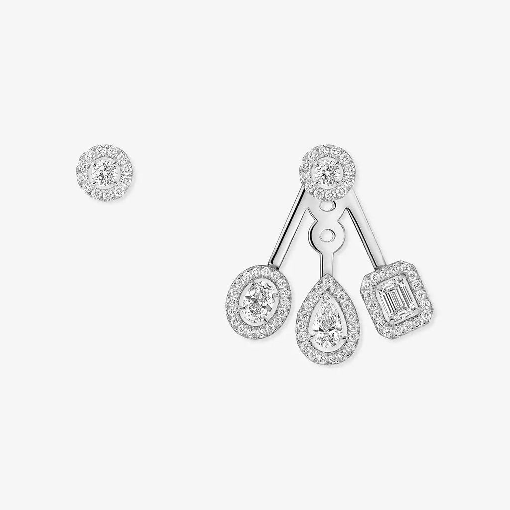 [Twinkle jewelrys] My Twin Trio  Diamond Earrings