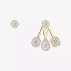 [Twinkle jewelrys] My Twin Trio  Diamond Earrings