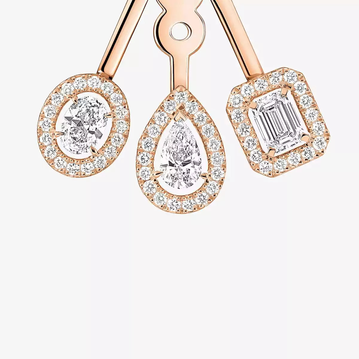 [Twinkle jewelrys] My Twin Trio  Diamond Earrings