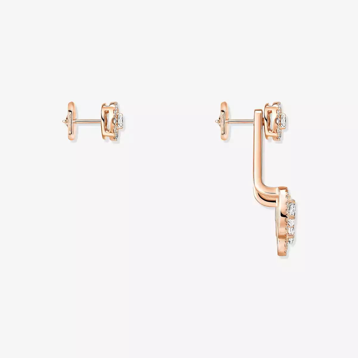 [Twinkle jewelrys] My Twin Trio  Diamond Earrings