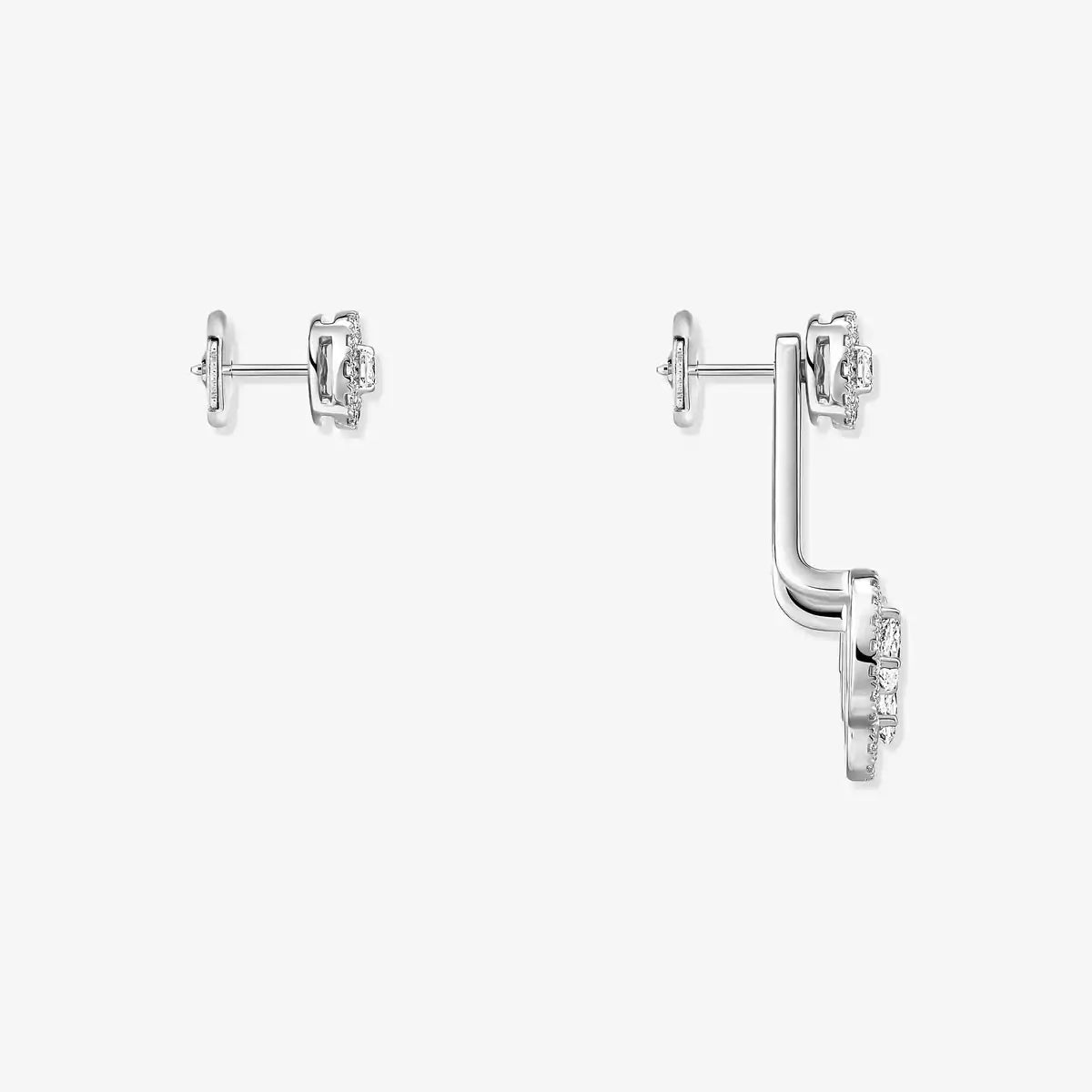 [Twinkle jewelrys] My Twin Trio  Diamond Earrings