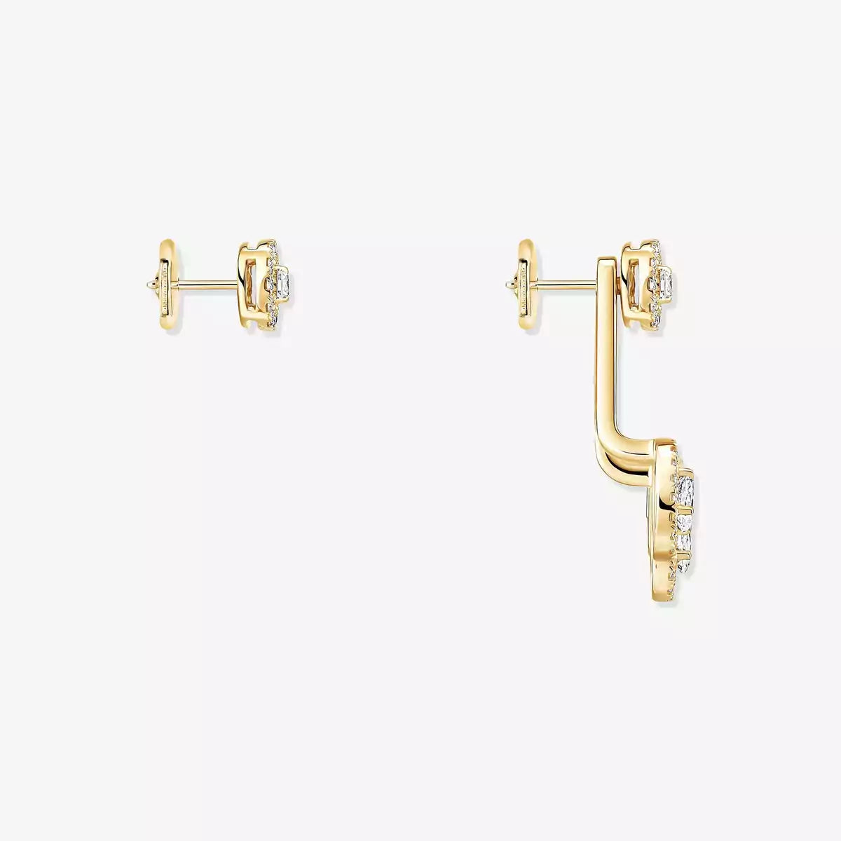 [Twinkle jewelrys] My Twin Trio  Diamond Earrings