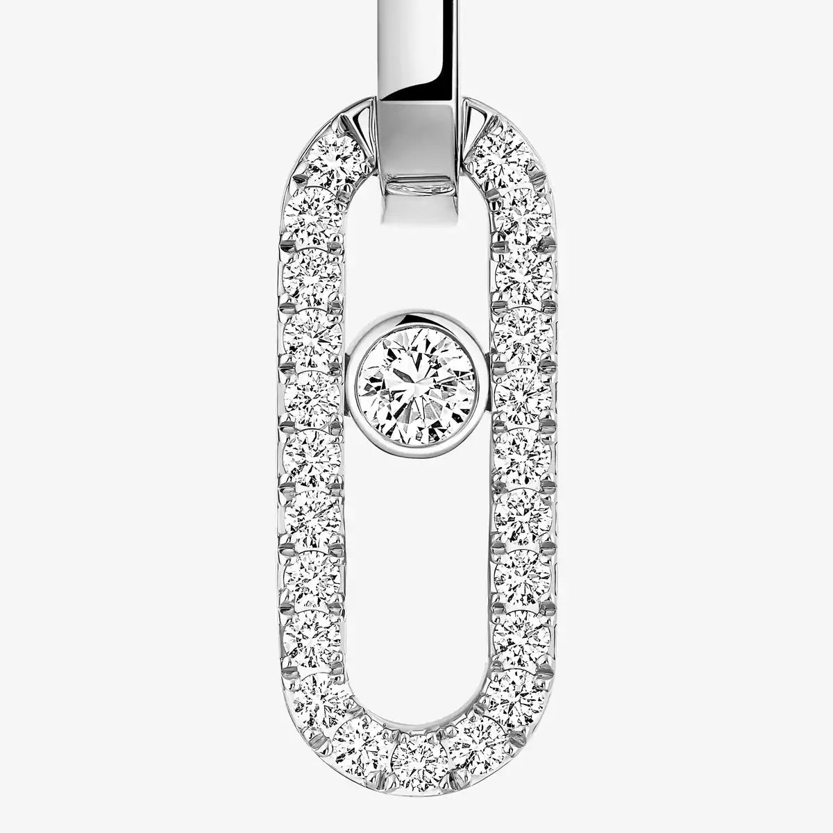 [Twinkle jewelrys]Move Link Diamond Earrings