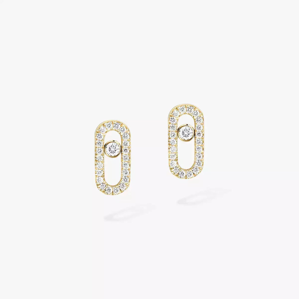 [Twinkle jewelrys]Move Uno Diamond Earrings