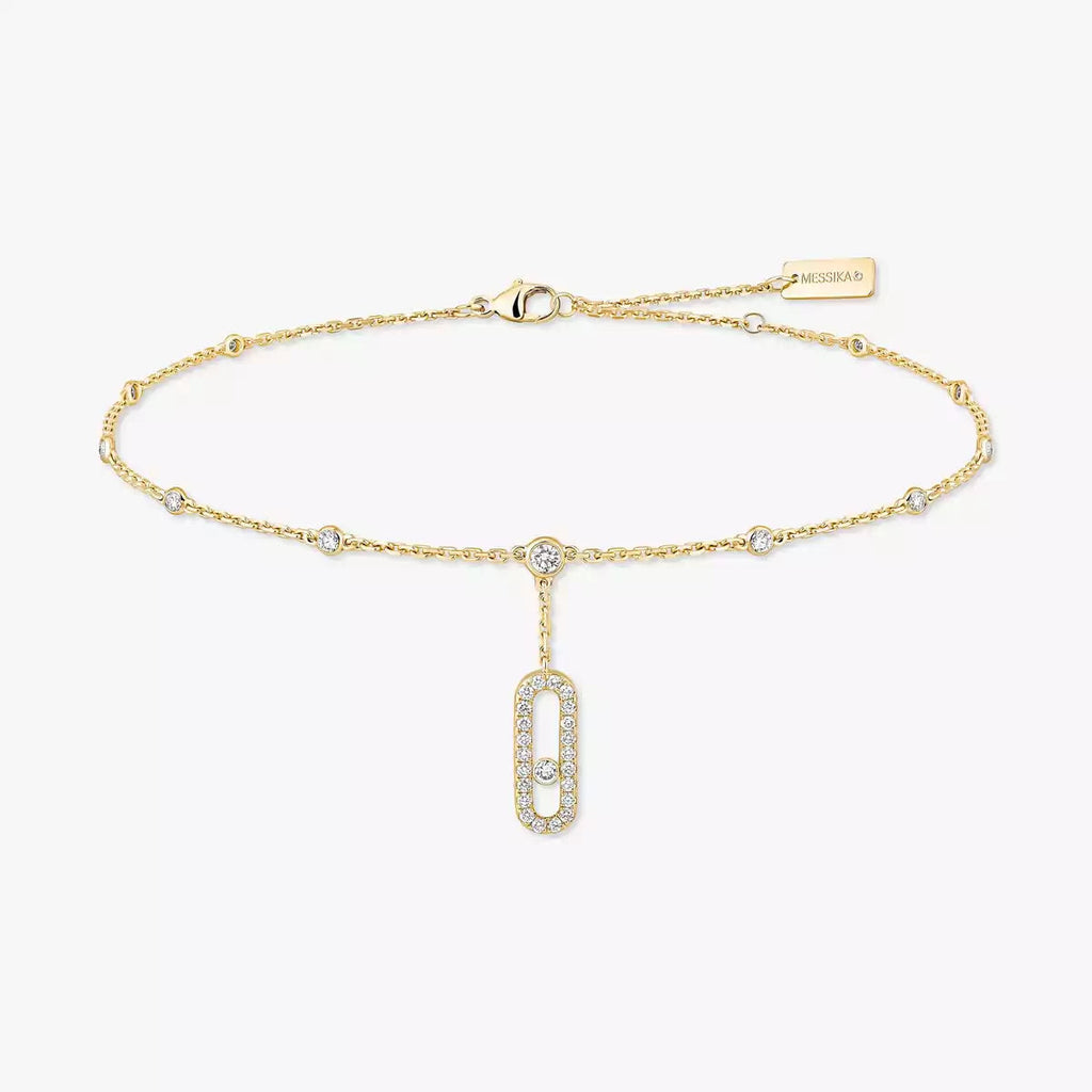 [Twinkle jewelrys] Move Uno pavé ankle bracelet