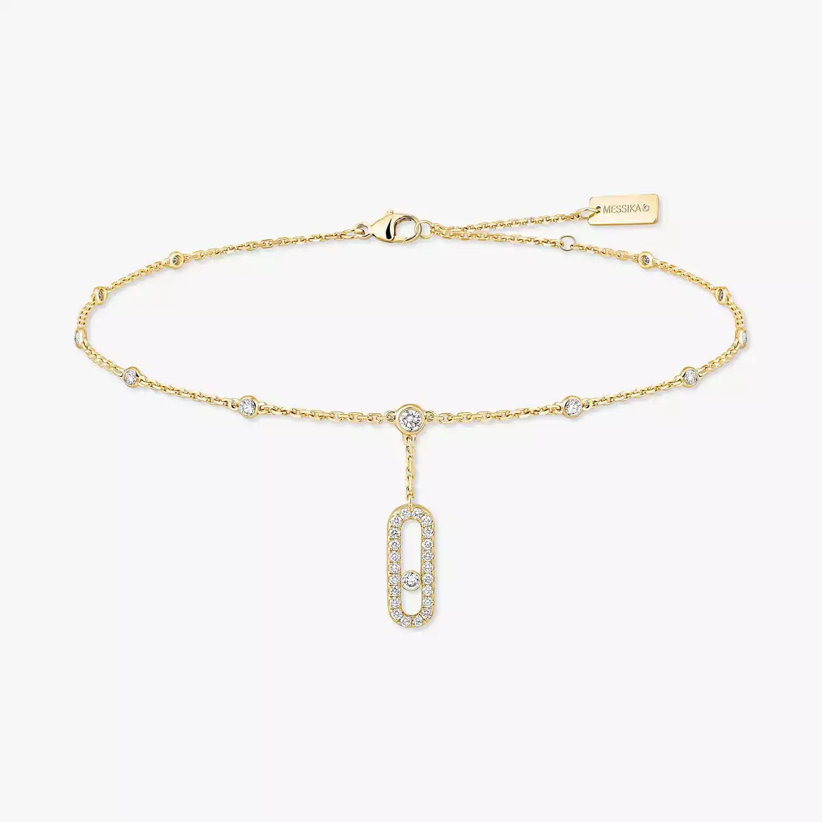 [Twinkle jewelrys] Move Uno pavé ankle bracelet