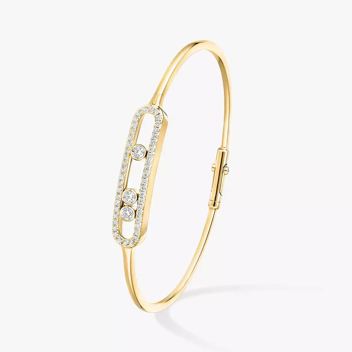 [Twinkle jewelrys]Move Pavé Diamond Bangle Bracelet M