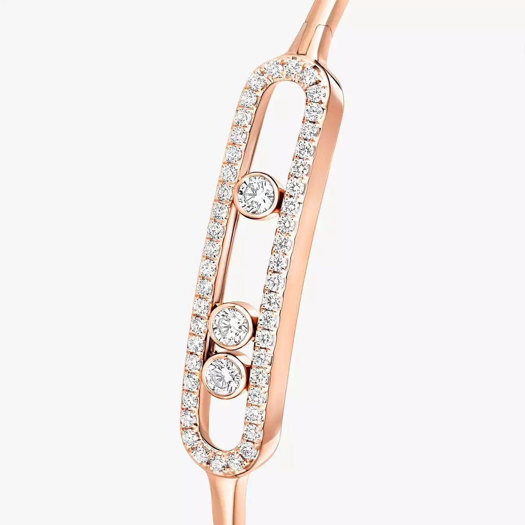[Twinkle jewelrys]Move Pavé Diamond Bangle Bracelet M