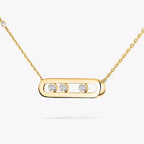 [Twinkle jewelrys] Baby Move Gold Diamond Necklace