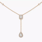 [Twinkle jewelrys]Gold Diamond Tie Necklace