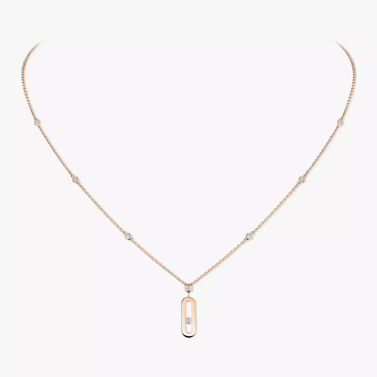 [Twinkle jewelrys] Move Uno Gold Diamond Long Necklace