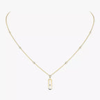 [Twinkle jewelrys] Move Uno Gold Diamond Long Necklace
