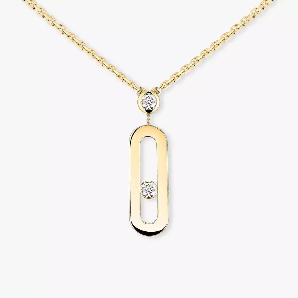 [Twinkle jewelrys] Move Uno Gold Diamond Long Necklace