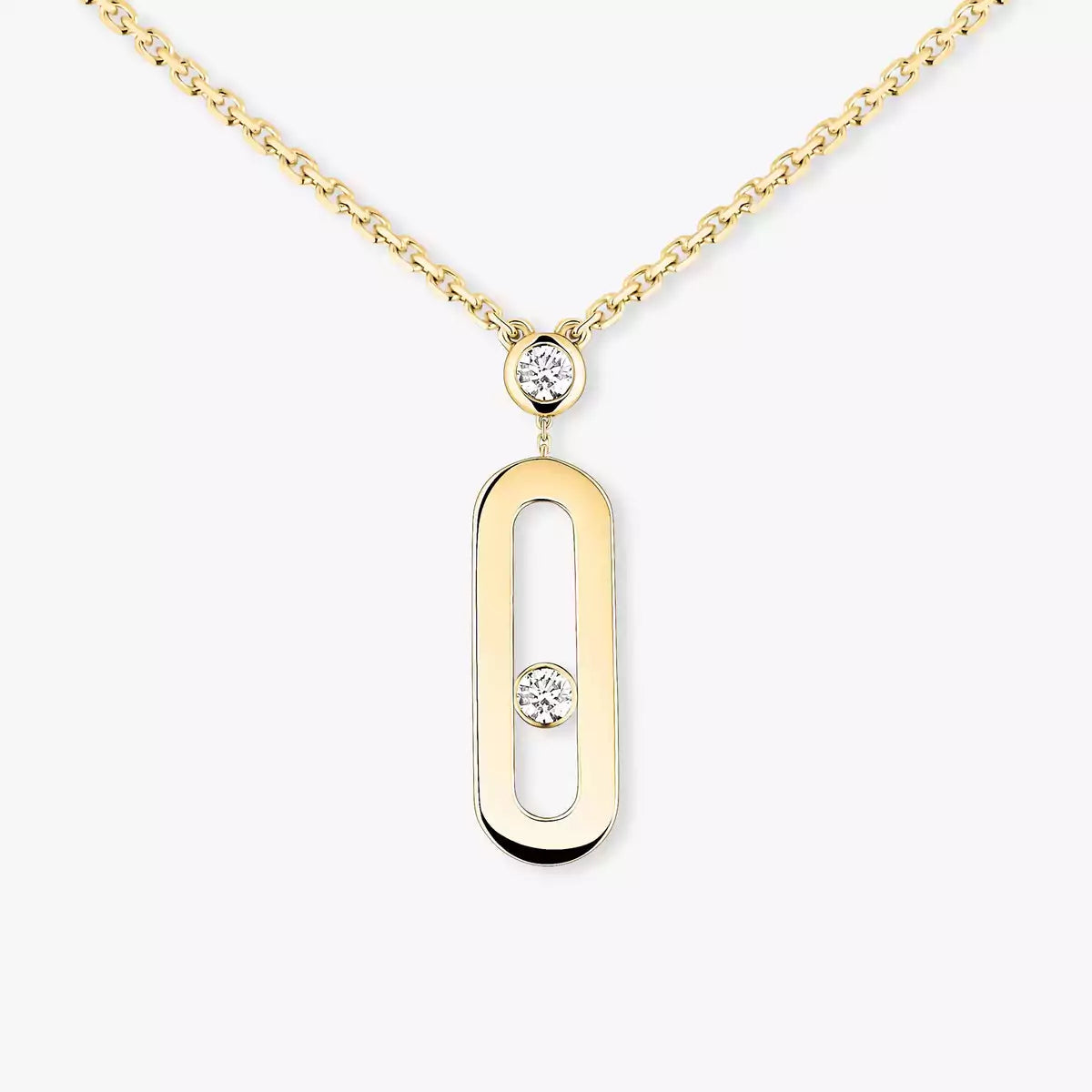 [Twinkle jewelrys] Move Uno Gold Diamond Long Necklace